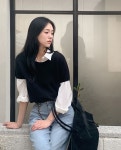벨르 펀칭 반팔 니트 | 체리코코