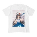 三日月ちゃんウェディング白Tシャツ - 文釣DOOM - BOOTH