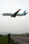 대한항공 B737 landing (김해공항 아랫분에 이어서) | 보배드림 항공/해운/철도