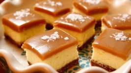 Salted Caramel Cheesecake Squares Recipe | Ree Drummond | Food Network Salted Caramel Cheesecake Squares