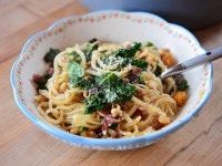 Pancetta and Butternut Squash Pasta Recipe | Ree Drummond | Food Network Pancetta and Butternut Squash Pasta