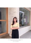 피니엘 브이넥 반팔 니트 - 리리앤코 피니엘 브이넥 반팔 니트