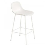 MUUTO 무토 Fiber counter 스톨 with backrest 65 cm 튜브 base 화이트 MU23684 | 바 스톨 - 해브어 MUUTO 무토 Fiber counter 스톨...