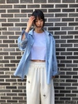 하우유 노던 트임 크롭 하프티 (4c)
