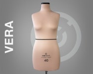 Soft sewing dress form | Professional anatomic mannequin torso for sewing & fashion design | Fully pinnable dressform | Tailor dummy