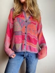 에스앤제이하이 | Vintage Hand Knit Pattern Cardigan - Etsy