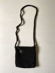Small The Sak Crocheted Purse Black w/ Silver Keychain | Etsy