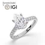 IGI F/VS1 2.50 CT Solitaire Lab-grown Pear and Round Cut - Etsy