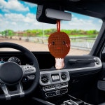 Chicken Leg Hanging Crochet Lalibee Crochet Home Decor Food Lovers Gifts Car Mirror Hanging Rearview Accessories for Girls Car...