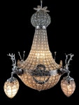 Vintage French Louis XVI Deer Head Chandelier Bronze With - Etsy