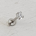 Round Swarovski Crystal Prong Flat Back Studs - Etsy