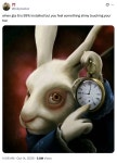 when gta 6 is 99% installed but you feel something slimy touching your toe | White Rabbit Pointing at a Clock | Know Your Meme...
