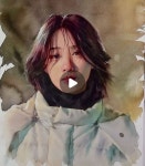 초상화 수채화