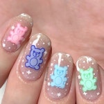 네일토푸(Nail tofu) | Yopuunail•요푸네일 on Instagram: "리락쿠마 맛집임다 —⁺˖°ʚɞ°⁺˖—🐻" | Pretty nail art designs, Fake nails...