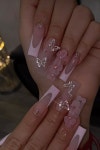 𖧷 Pin by av0catee on ʚ﹒ideas nails ㆍɞ | Girly acrylic nails, Quinceanera nails, Pink acrylic nails