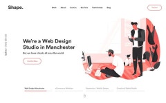 Site of the day: MadeByShape by @madebyshape https://mindsparklemag.com/website/madebyshape/ | 웹사이트, 레이아웃