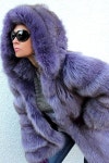 Dyed Lavender Fox fur parka(이미지 포함) | 모피