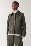 울 믹스 셔츠 재킷 - COS KR | Casual leather jacket outfit, Shirt jacket, Shirts