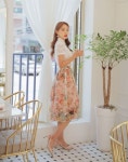 한비살롱(HANBI SALON) | TETEROT SALON Women's Wrap Skirt Hanbok Korean Vintage Party Flower Floral Midi Long Skirts 허리치마 희미한 기억 in 2020...