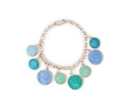 홀리잼 (Holy Gem) | St. Christopher Multi Enameled Charm Bracelet by HolyBauble, www.holybaubel.com | 쥬얼리, 패션 쥬얼리, 패션