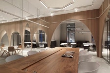 브이디자인웍스 구내식당 | Image by 은영 김 on Restaurant | Corporate interior design, Corporate interiors, Office design