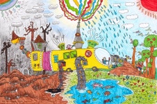 에벤에셀미술,에코피아노학원 | Eco-Drive - Ji An Sha | Toyota Dream Car Art Contest | 어린이 미술 활동, 과학 예술, 초등 미술