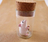 Trapped - Mouse and Cookies Miniature Bottle Ornament - Polymer Clay, via Etsy. | 악세사리