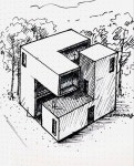 #housedesignstudy #houseconceptsketch - 2024 | 건축 드로잉, 드로잉, 인테리어