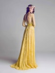Yellow lace dress | 웨딩드레스, 드레스, 보헤미안