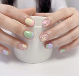 예쁨brow&nail | Pin by 한나 임 on 예쁨으로물들다. (네일아트) | Hippie nails, Gel nails, Bohemian nails