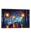 Look at this Leonid Afremov Misty Mood Gallery-Wrapped Canvas on #zulily today! | 현대 추상 미술, 예술 그림, 캔버스 페인팅