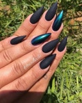 틸네일(Till Nail) | Pin by 천사 Favela on Uñas in 2025 | Teal nails, Classy acrylic nails, Bridal nails designs