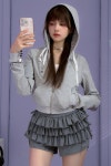 푸드몬드 주식회사 | 푸드리스트타이야몬드쇼트스윗파르카 - Light grey / M フーディースターダイヤモンドショートスウェットパーカー | Check...