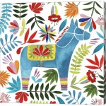 Metaverse Art Festive Otomi I Canvas Wall Art | 팝아트, 판타지 일러스트레이션, 일러스트레이션