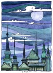awesome cityscape. Learn about different types of architecture and cultures and styles of art to match the feel. | 수채화 아트...
