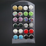12 쌍 10 미리메터 Shamballa 브랜드 귀걸이 볼 크리스탈 스터드 귀걸이 여성 패션 보석 boucle 디부 oreille | Boucle d'oreille...