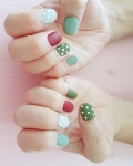 챠미네일(charmy nail) | Polka Do Nail Korean Nail Idea #땡땡이네일 #Akiwarinda