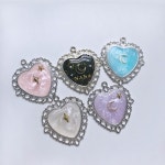 Resin Heart Pendant Keyring 레진키링 - 2021 | 공예