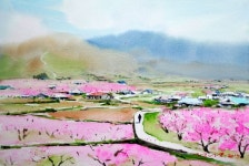 미정헤어(美JUNG HAIR) | Jung in sung Watercolor on paper 36cm × 54cm 봄봄봄 | 水彩風景... 美しい風景写真 Jung in sung Watercolor on paper 36cm × 54cm...
