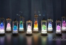아뜰리에 루루 🎈 on Instagram: “Handmade resin art✨✨. 10일 밤 9시 블로그에서 레진 수정 미니램프 통판 오픈...