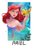 두번째 팬아트 디즈니 인어공주의 아리엘 2nd fanart Ariel in Disney's The Little mermaid . Part of your world was my…”