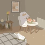 食べてご機嫌なタルト🤍 #studiohaneul #スタジオハヌル #스튜디오하늘” | かわいい写真, かわいい, イラスト