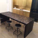 #amuneals new #table for our #NYC #showroom. #endgrain butcher block with #brass #inlays. #furnituredesign #furniture...