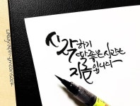 푸푸꽃캘리 | Pin page 캘리에 있는 핀 | 손글씨, 꽃 그리는 법, 문구