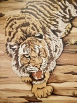 Pin page Pin on 인따르시아 | Tiger painting, Mosaic art, Marquetry