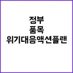 플랜진(Planjin) | 위기대응 액션플랜 정부가 발표한 50개 품목! | 광주진 광주진에 있는 핀