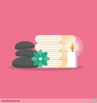 마사지캠프용품점 | 마사지 용품 일러스트 ai 무료다운로드 free Massage tools vector | 패턴, 일러스트레이션, 배너