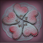 핑크쿠키랩(pink cookie lab) | Decorative pink and white cookies | 아이싱, 쿠키