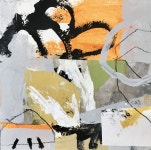 Acrylic and collage on wood panel | 아트