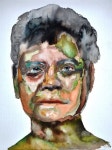 Woman PORTRAIT WATERCOLOR on hard Canvas PAINTING par Jasminshop, $90.00 | 수채화